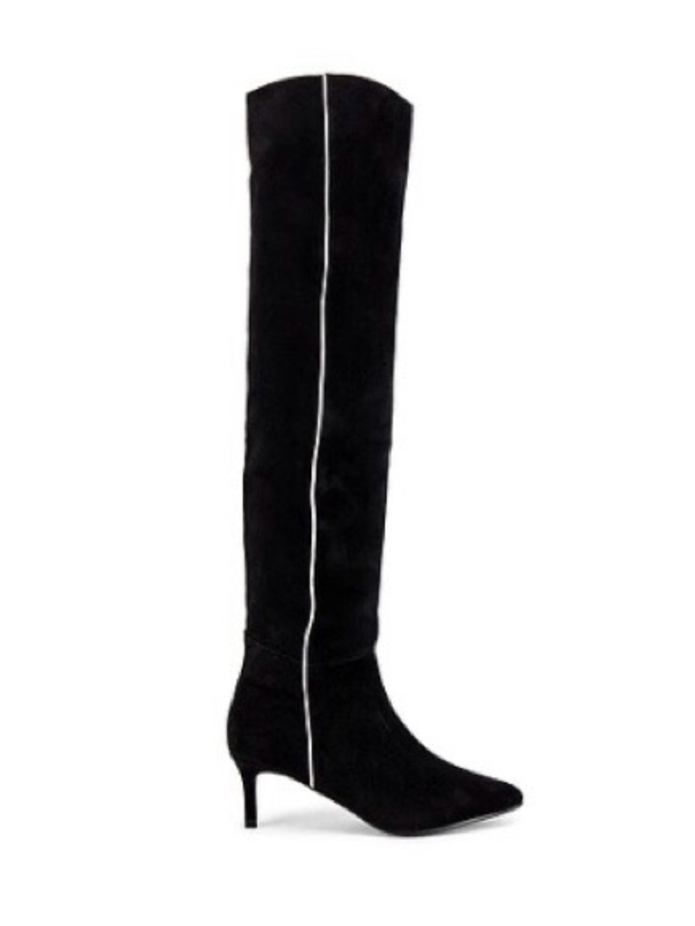 Caverley Jazzy Over-the-Knee Boots in Black Suede
